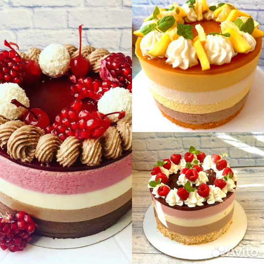 Торт на заказ 3 шоколада муссовый