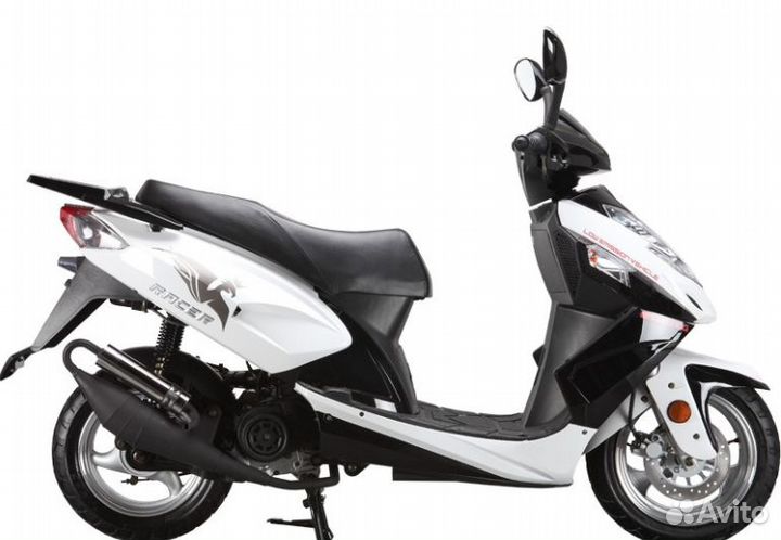 Скутер racer RC150T-15 stells sport белый