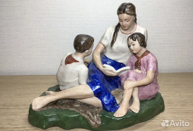 Статуэтка Пионеры фарфор СССР