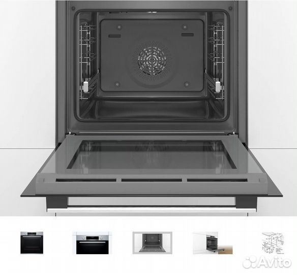 Встраиваемый духовой шкаф bosch hbg537ns0r новый