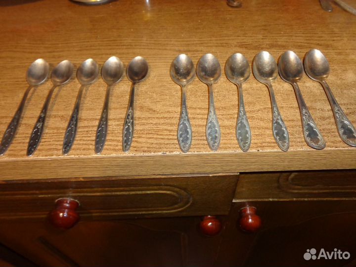 Мельхиоровые чайные, кофейные, десертные