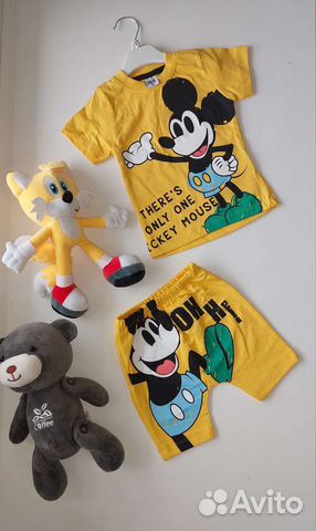 Костюм (шорты и футболка)новый р.6/9/12/18/24мес