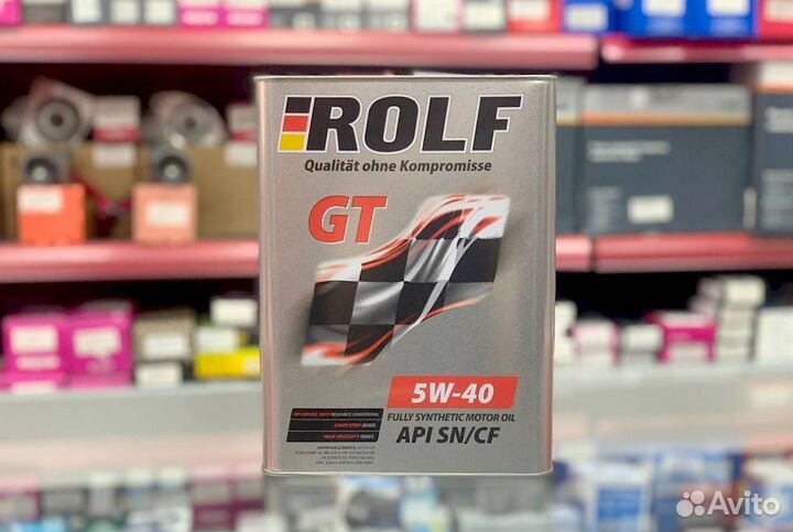 Масло моторное rolf GT SAE 5W40 API SN/CF 4 л