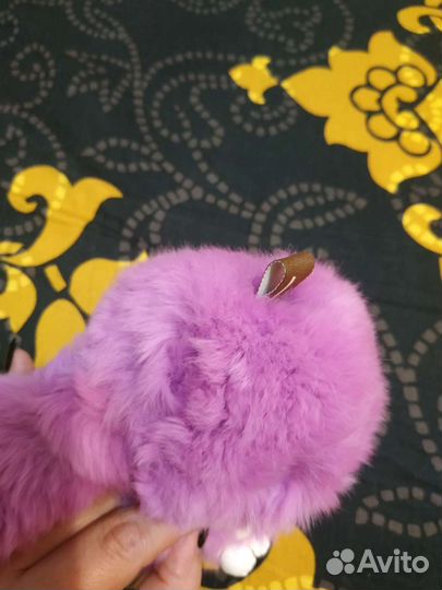 Зайка из натурального меха