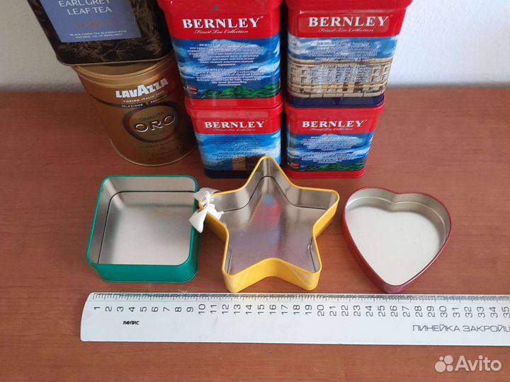 Жестяные коробки из под чая