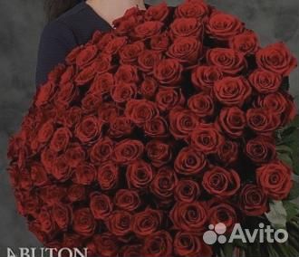Букет 101 красная роза Цветы Букет
