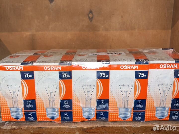 Лампа накаливания 75w Osram