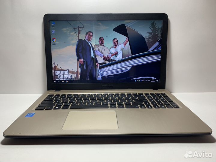 Игровой ноутбук Asus i3/8gb/2видеокарты/ssd+hdd