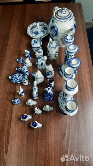 Фигурки Гжель СССР