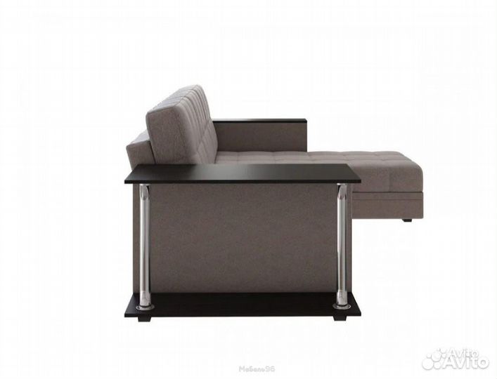 Диван угловой Атлант со столиком рогожка Нептун 54