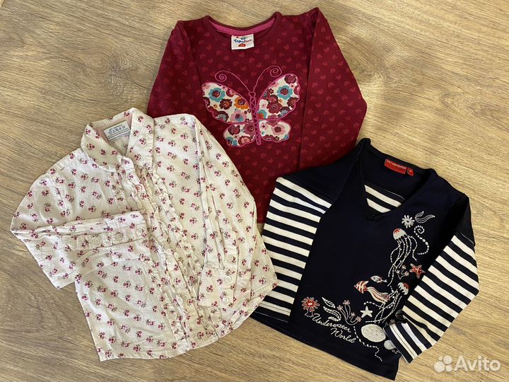 Лонгслив, рубашка для девочки