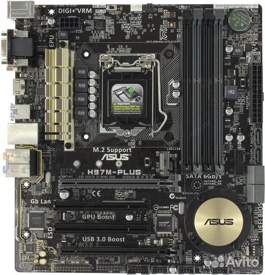 Материнка Asus H97-Plus/i5 4570/8G
