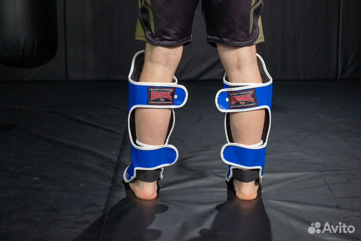 Защита голени и стопы муай тай Reyvel Blue