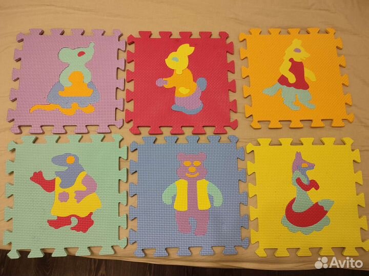 Мягкий коврик пазл для детей