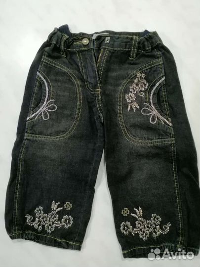 Бриджи джинсовые