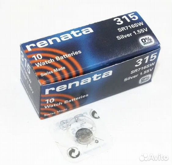 Батарея renata 315 10 шт