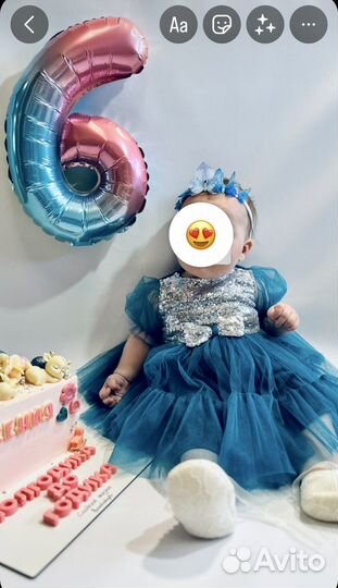 Платье для девочки 74