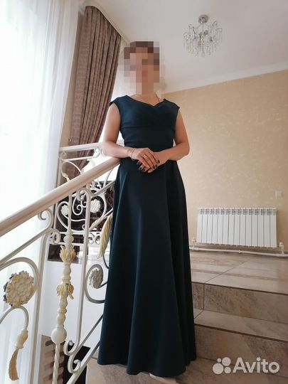 Зелёное платье (длинное)