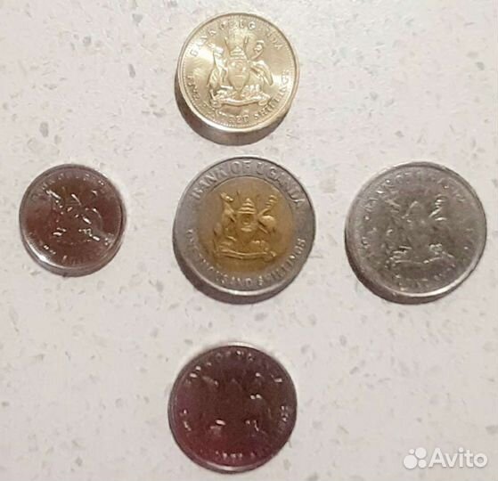 Наборы монет Эфиопия Кения Уганда Тайланд Куба