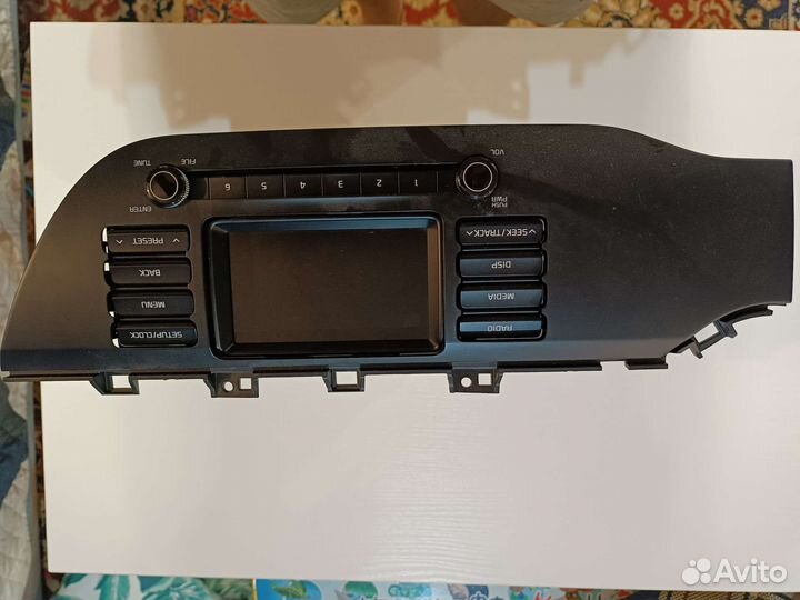 Автомагнитола штатная с рамкой на kia rio 4
