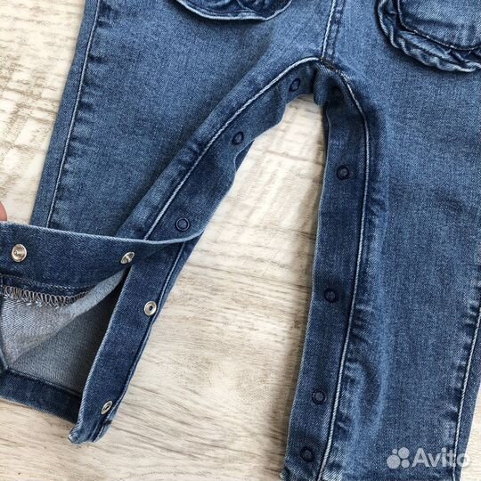 Комбинезон джинсовый и кофта