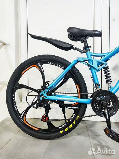 Велосипед kimiko 26'' на литых дисках 2х подвесный