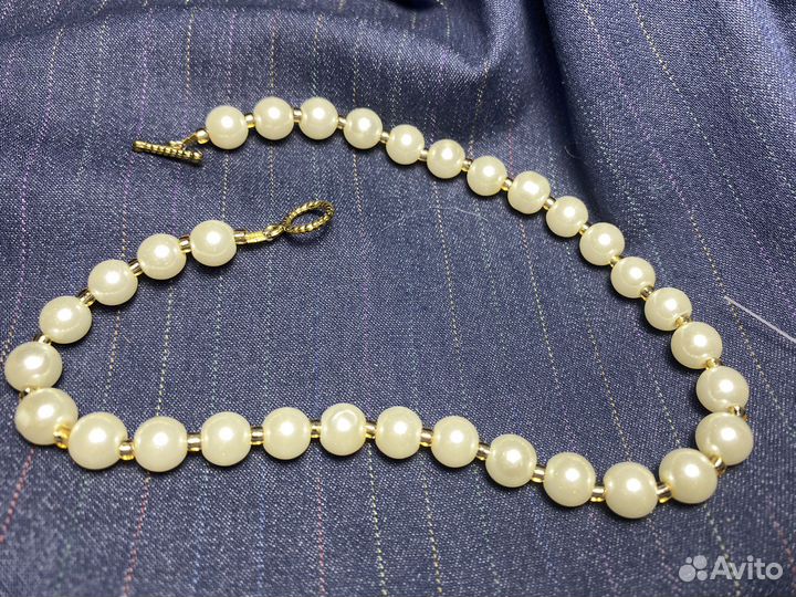Колье чокер из жемчуга