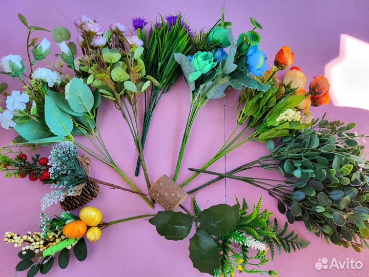 Искусственные цветы для декора
