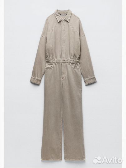 Комбинезон из денима zara