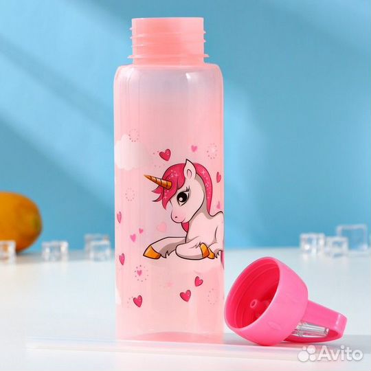 Бутылка «Единороги», 850 мл, цвет микс