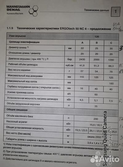 Термопластавтомат demag Ergotech 50-120