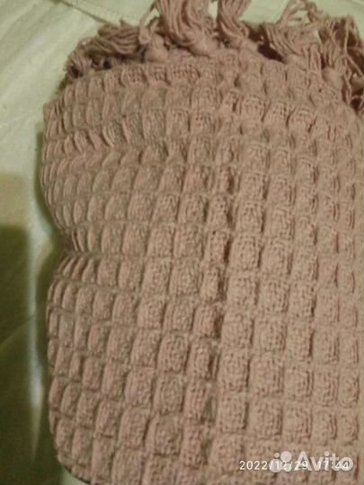 Плед покрывало 120 х140 см новое,хлопок