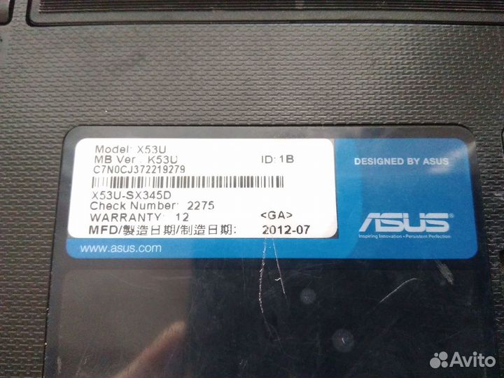 Ноутбук Asus K53U