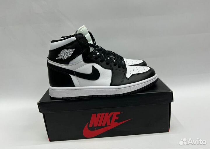Кроссовки Nike Air Jordan 1 Black & White Люкс