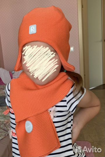 Шапка и шарф детский (4-9лет)
