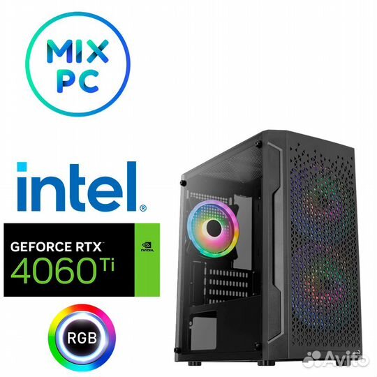 Компьютер i3 12100F + RTX4060TI