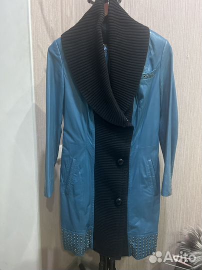 Кожаное пальто