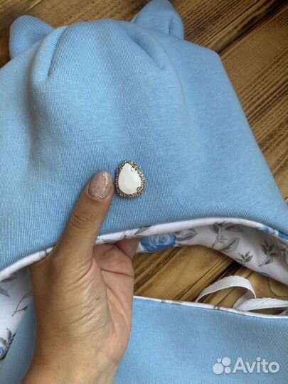 Шапка + снуд для девочки новая