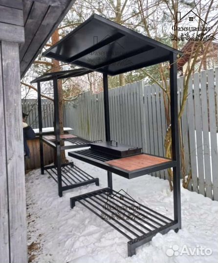 Мангал в стиле loft