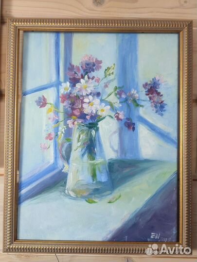 Картина маслом на холсте цветы