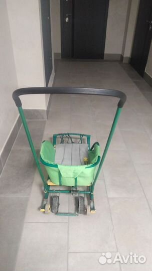 Детские санки с выдвижными колесами