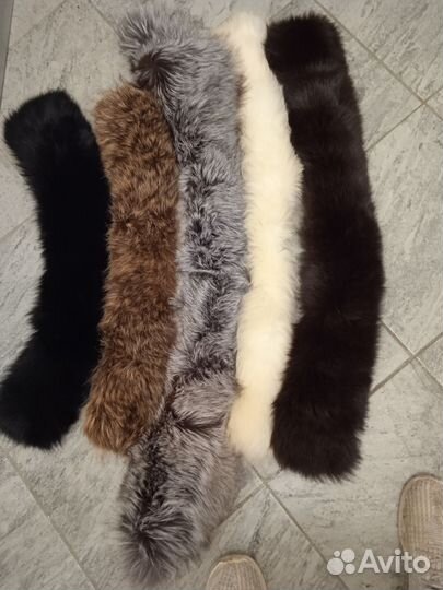 Воротник опушка из натурального меха