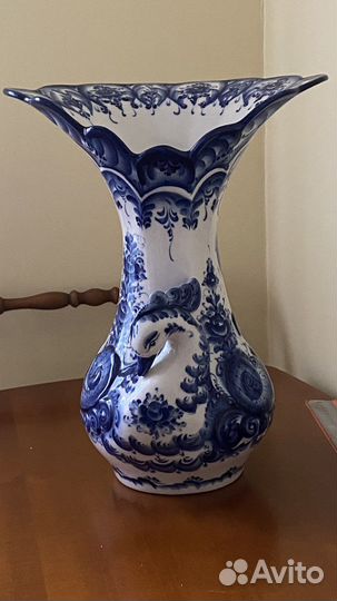 Ваза настольная Жар-птица Гжель