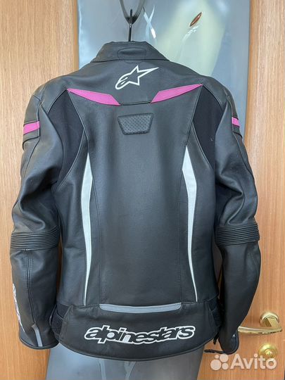 Мотокуртка кожаная alpinestars женская 46