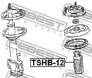 Пыльник амортизатора с отбойником универсальный d12