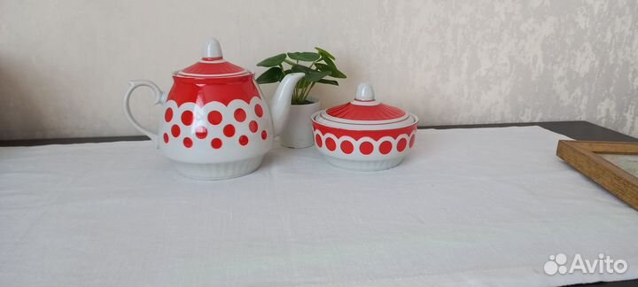 Зав.чайник, сахарница Чайка 2 вида СССР (винтаж)