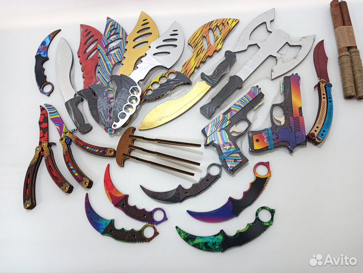 Игрушка сувенир из дерева керамбит нож