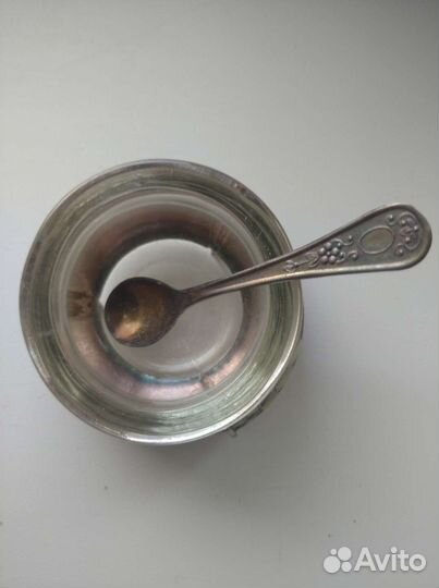 Мельхиоровая солонка