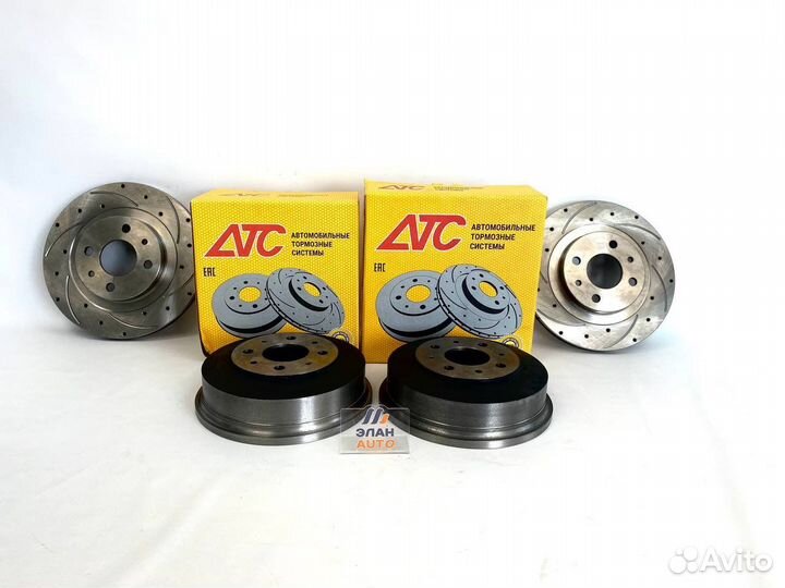 Комплект Тормозных дисков Sport+барабаны Приора