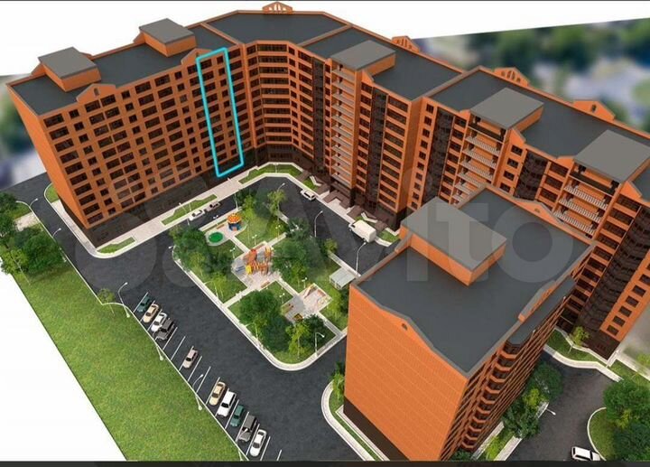 1-к. квартира, 46 м², 11/12 эт.